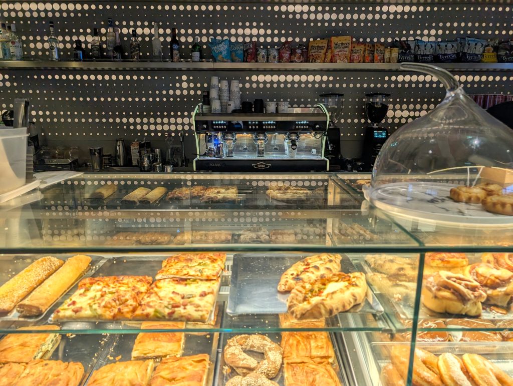 Seajets Cafe inside the ferry