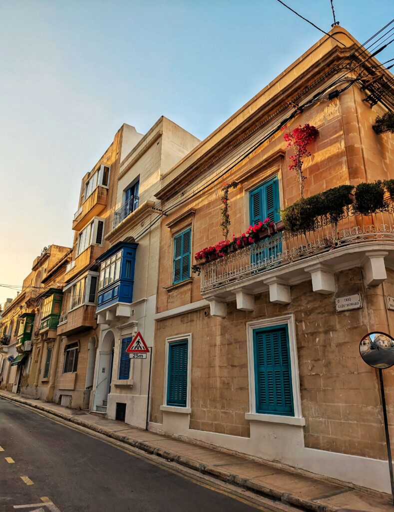 Street in Sliema, Malta where to eat in Malta
