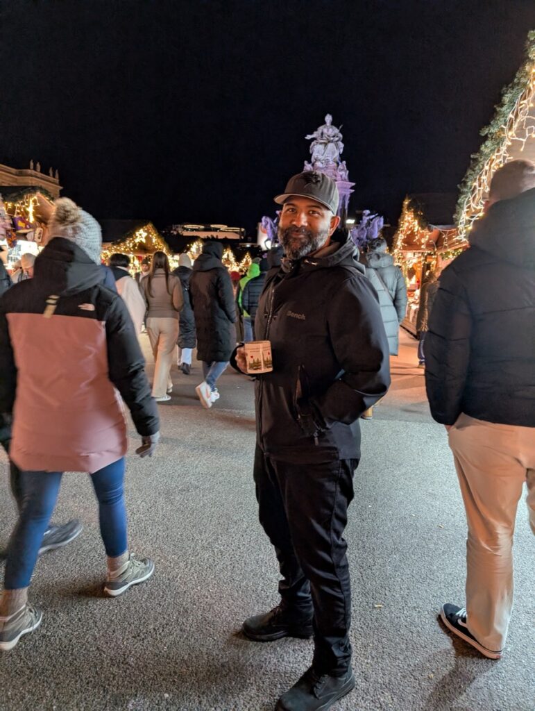 Standing at the Vienna Christmas Markets