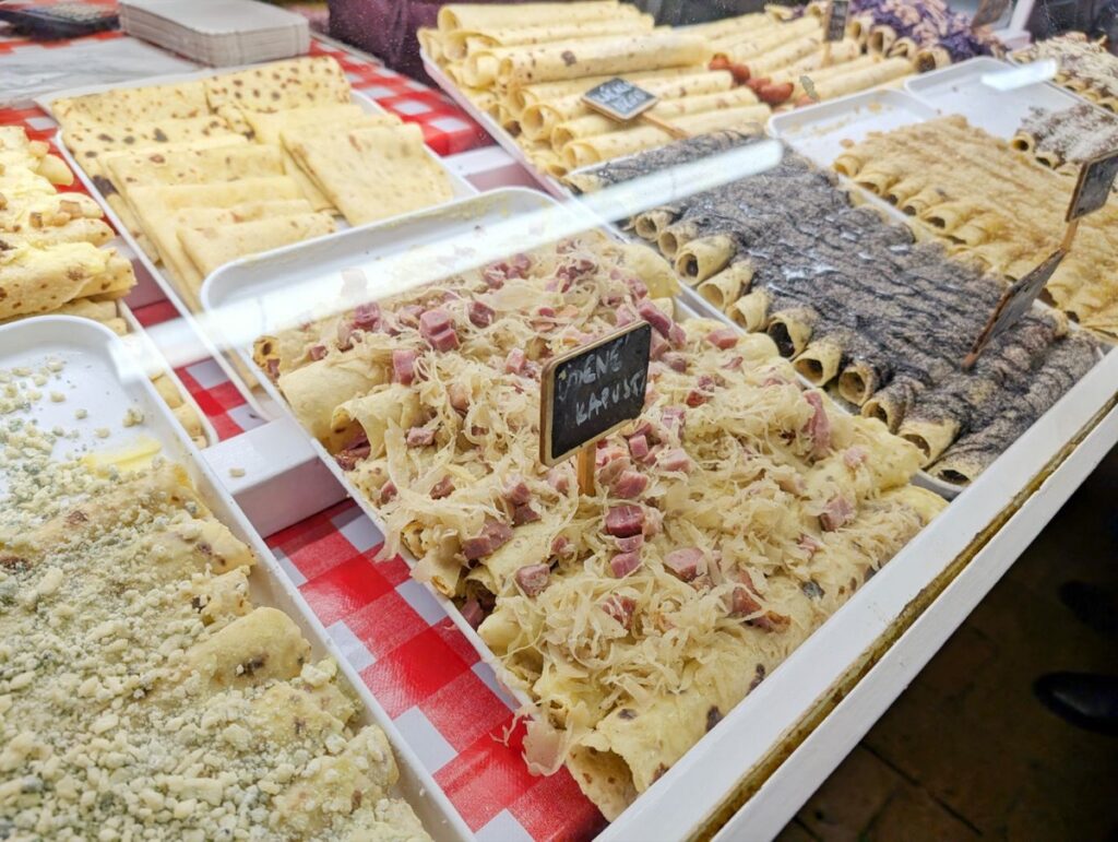 Food at the Bratislava Christmas Markets
